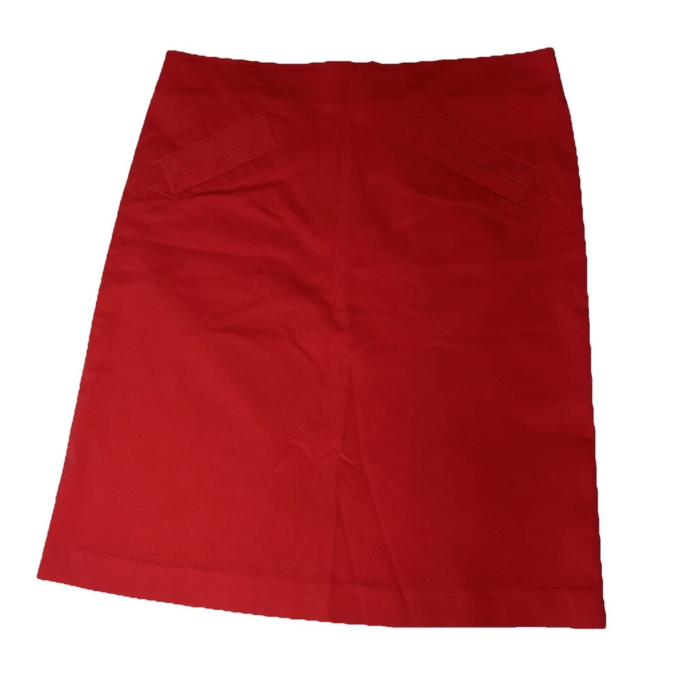 Jules‎ & Leopold Red Pencil Skirt Size 6 Business Office Work